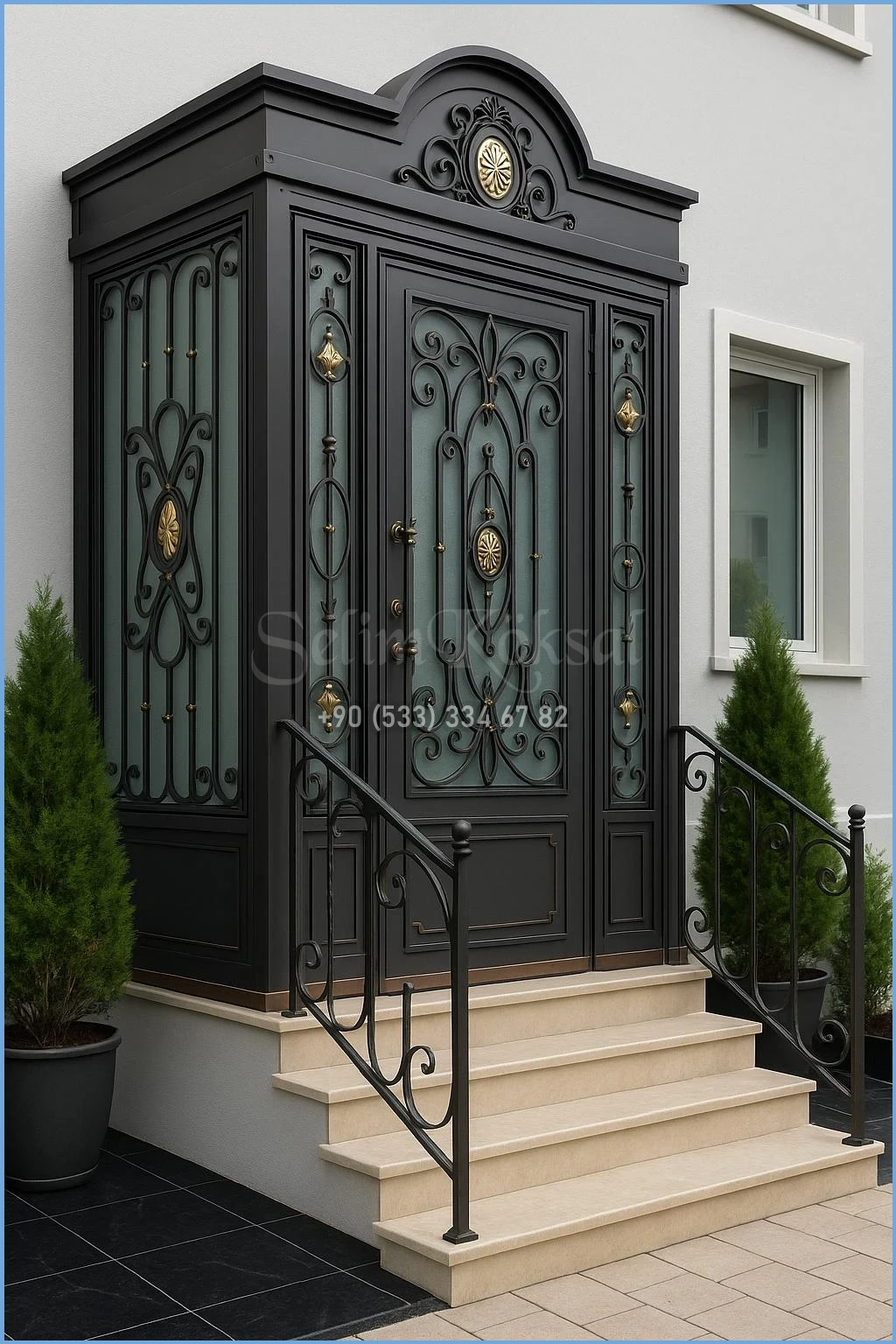 Modern Mimaride Minimalist Villa Kapısı Örnekleri