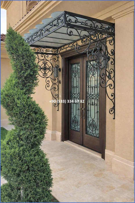 FERFORJE KAPILAR-GARAJ KAPI MODELLERİ-VİLLA KAPI MODELLERİ dek8604