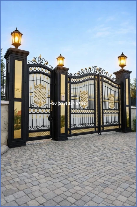 VİLLA KAPILARI-FERFORJE VİLLA KAPILAR-VİLLA GİRİŞ KAPILAR-BAHÇE KAPILARI-FERFORJE KAPILAR dek8581