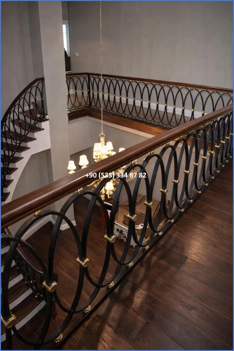 MERDİVEN KORKULUKLARI- MERDİVEN KORKULUK TASARIMI- FERFORJE MERDİVEN KORKULUK MODELLERİ dek8421