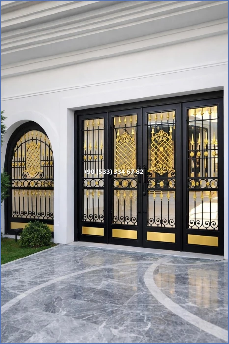 FERFORJE KAPILAR-GARAJ KAPI MODELLERİ-VİLLA KAPI MODELLERİ