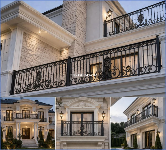 BALKON KORKULUK MODELLERİ-FERFORJE BALKON KORKULUK MODELLERİ-BALKON KORKULUK ÇEŞİTLERİ dek8678