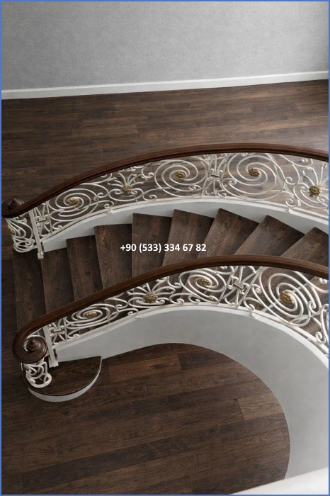 MERDİVEN KORKULUKLARI- MERDİVEN KORKULUK TASARIMI- FERFORJE MERDİVEN KORKULUK MODELLERİ dek8392