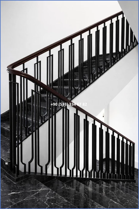 MERDİVEN KORKULUKLARI- MERDİVEN KORKULUK TASARIMI- FERFORJE MERDİVEN KORKULUK MODELLERİ dek8427