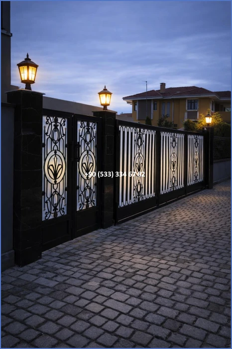 VİLLA KAPILARI-FERFORJE VİLLA KAPILAR-VİLLA GİRİŞ KAPILAR-BAHÇE KAPILARI-FERFORJE KAPILAR dek8469