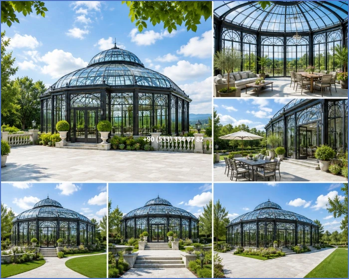 KIŞ BAHÇESİ-GAZEBO-FERFORJE KIŞ BAHÇESİ-KAMELYA-FERFORJE KAMELYA dek8704