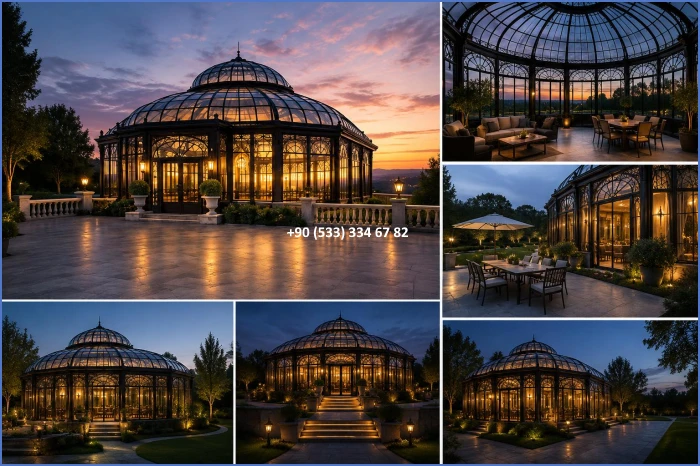 KIŞ BAHÇESİ-GAZEBO-FERFORJE KIŞ BAHÇESİ-KAMELYA-FERFORJE KAMELYA dek8706
