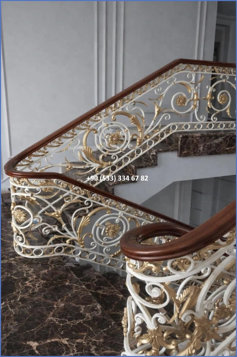 MERDİVEN KORKULUKLARI- MERDİVEN KORKULUK TASARIMI- FERFORJE MERDİVEN KORKULUK MODELLERİ dek8378