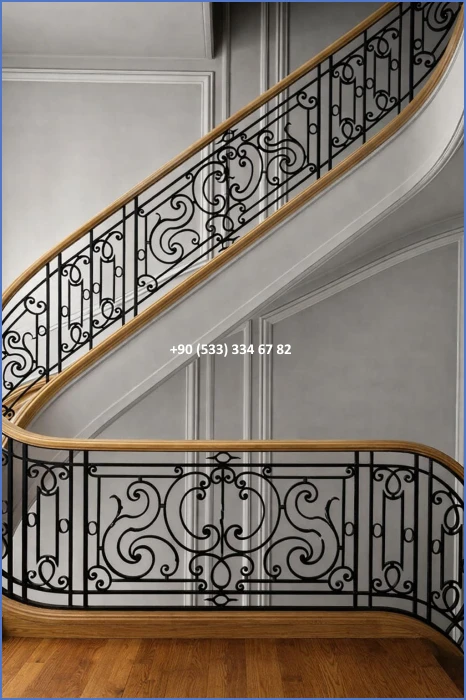 MERDİVEN KORKULUKLARI- MERDİVEN KORKULUK TASARIMI- FERFORJE MERDİVEN KORKULUK MODELLERİ dek8386