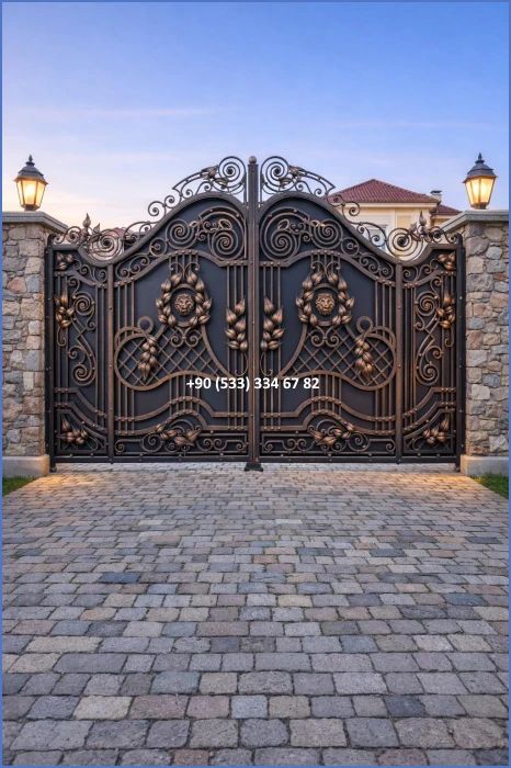 VİLLA KAPILARI-FERFORJE VİLLA KAPILAR-VİLLA GİRİŞ KAPILAR-BAHÇE KAPILARI-FERFORJE KAPILAR dek8481